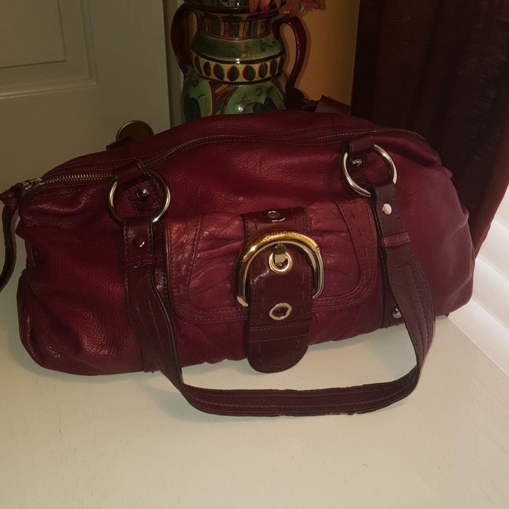 B. Makowsky Leather Slouch Bag
